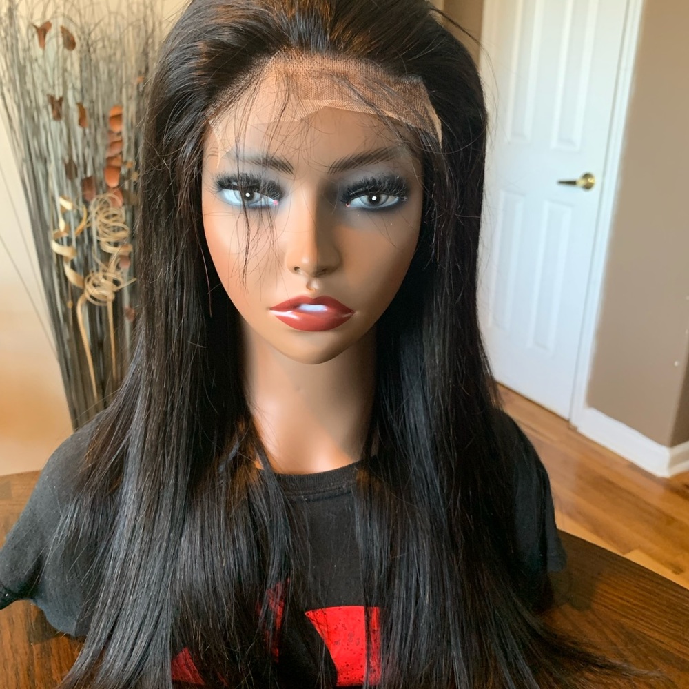 🌹Gorgeous 22”Straight Human Hair Wig Glueless